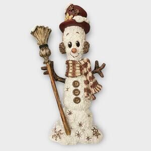 Creamsicles Figurine Snowflake Shuffle Snowman Christmas Vintage 2000 Cast Art